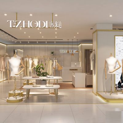 现代精品女装服装专卖店 商场柜台