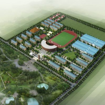 现代学校 中学小学 教学楼