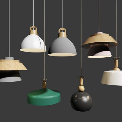 北欧彩色吊灯