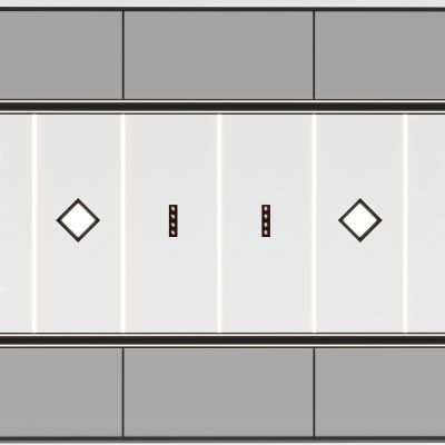 现代蜂窝大板吊顶筒灯出风口