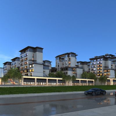 新中式沿街商业住宅