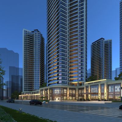 现代沿街商业住宅