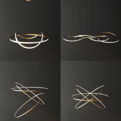 现代轻奢金属吊灯