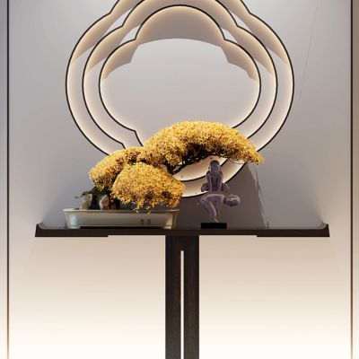 新中式玄关装饰