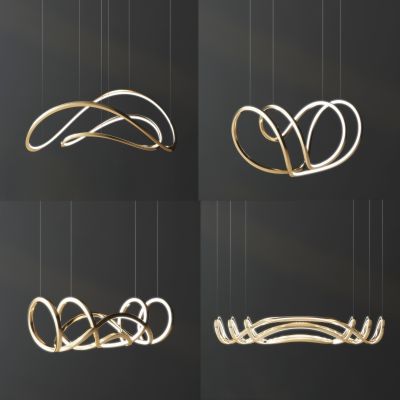 现代轻奢金属吊灯