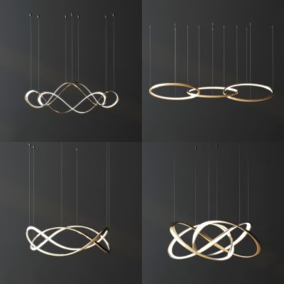 现代轻奢金属吊灯
