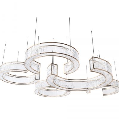 现代酒店售楼大堂 大厅 高档大型水晶吊灯