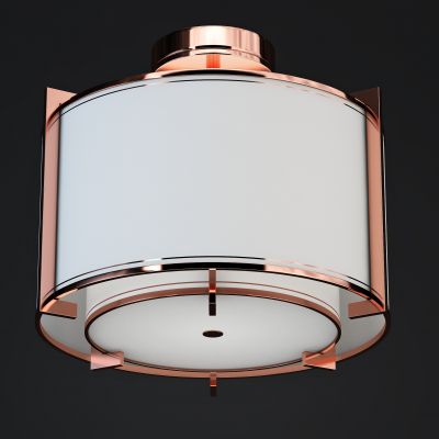 新中式轻奢金属布艺吊灯