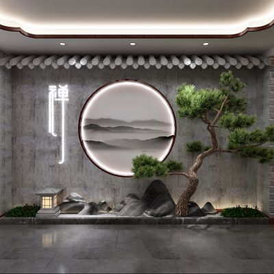 新中式禅意风格茶室（压缩包损坏，请勿下载）