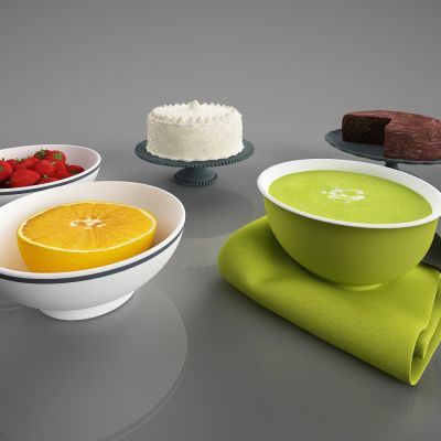 现代食物饰品摆件