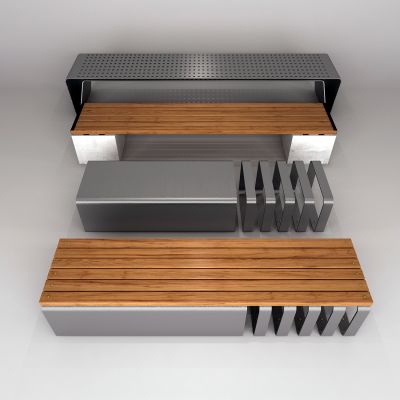 现代公共椅 庭院园林椅 公园椅 长条凳