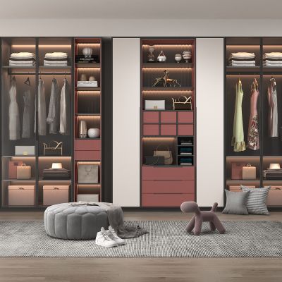 现代家居衣柜组合
