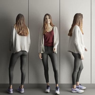 现代人物女人模特