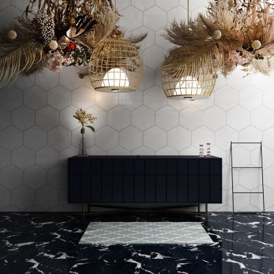 北欧毛草植物装饰 北欧竹编灯