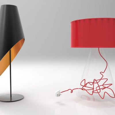 现代简约台灯 玻璃台灯 金属台灯 台灯插头组合