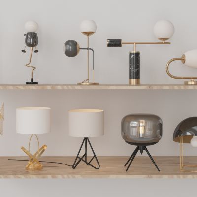 现代简约金属台灯