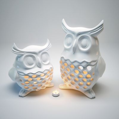 现代猫头鹰台灯