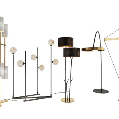 现代落地灯组合