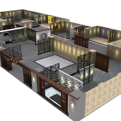 新中式红木家具专卖店展厅