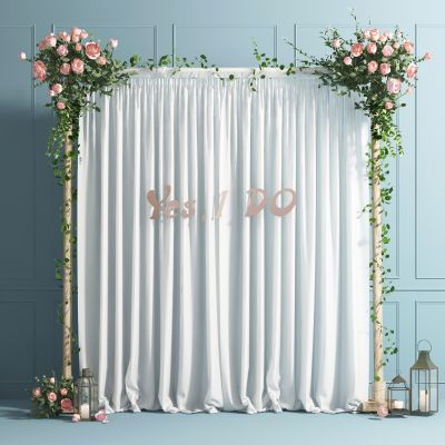 婚庆花艺展架美陈窗帘组合