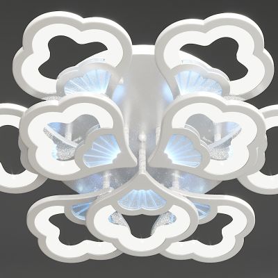 现代金属花形吸顶灯