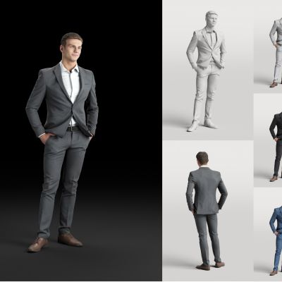 现代商务西服男人 人物 模特