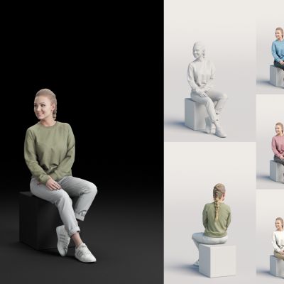 现代休闲女人 人物 模特