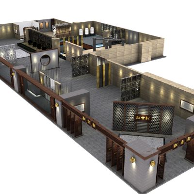 新中式红木家具专卖店佛山展厅