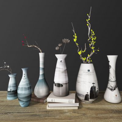 新中式装饰花瓶摆件