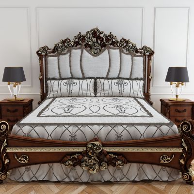  雕花床