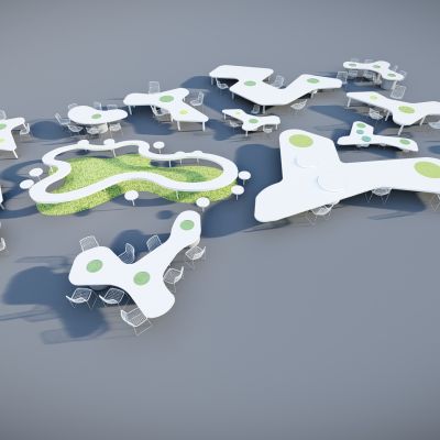 现代景观座椅 树池座椅 景观树池座椅 景区休息座椅 桌椅组合