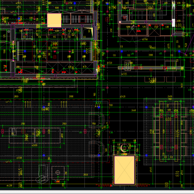 华润公寓三居室样板间施工图&效果图&物料表