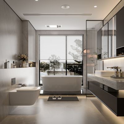 现代简约卫生间02