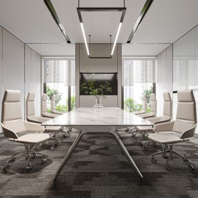 现代会议室3D模型