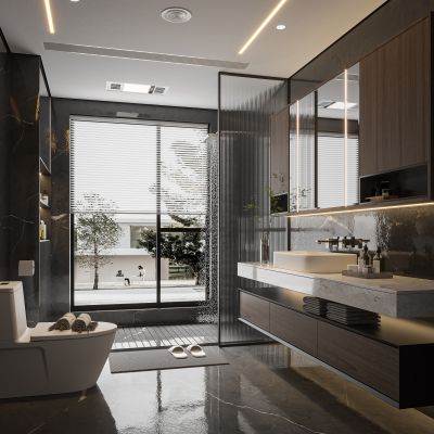 现代简约卫生间