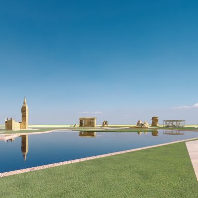 旅游湿地公园 公园景观 景观小品 