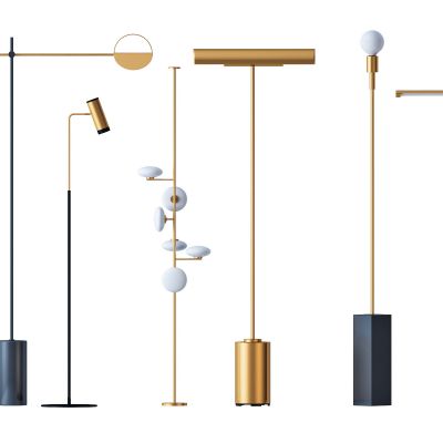 现代落地灯组合