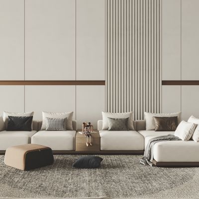 现代布艺转角沙发