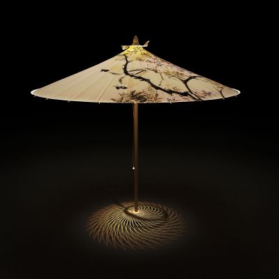 中式油纸伞台灯