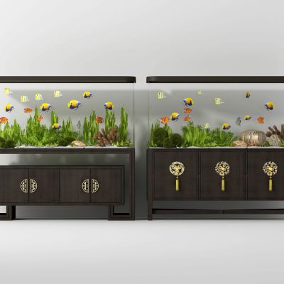 新中式鱼缸组合