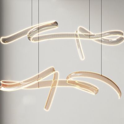 现代玻璃飘带装饰吊灯