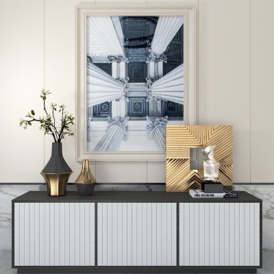 后现代装饰柜 饰品组合