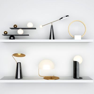 北欧轻奢台灯组合