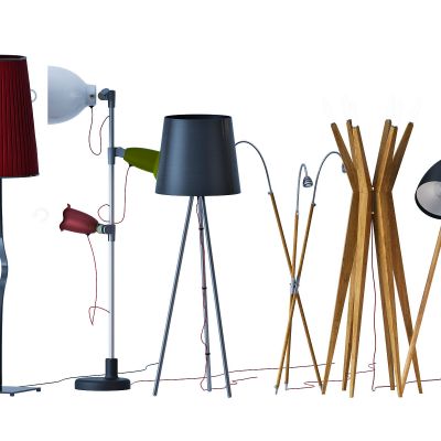 现代落地灯组合