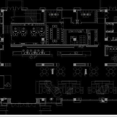 [广东]909㎡时代云图中山现代售楼部装修设计项目施工图+效果图CAD施工图