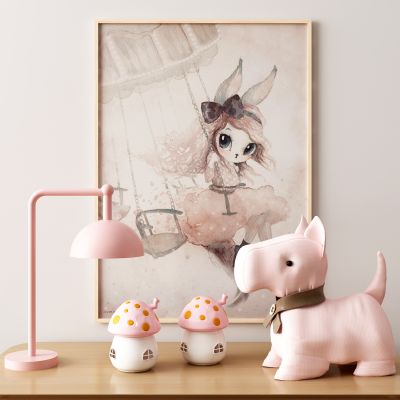 现代儿童台灯摆件