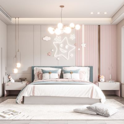 现代儿童房女孩房