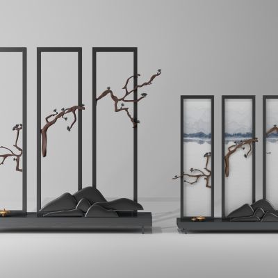 新中式屏风摆件