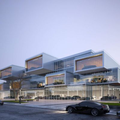 现代汽车4S店展厅建筑外观