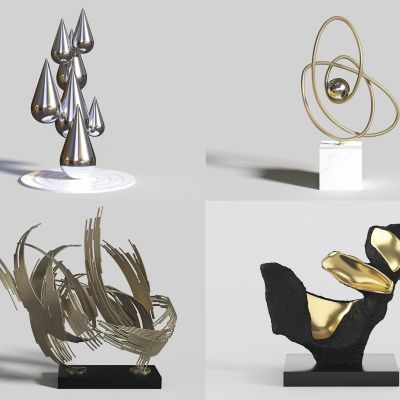 现代工艺金属雕塑摆件